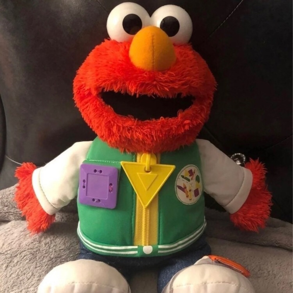 Talking preschool Elmo learning plush-RARE